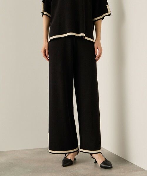 ketty / ケティ ロング・マキシ丈ワンピース | バイカラーヘムニットセットアップ≪手洗い可能≫ | 詳細5