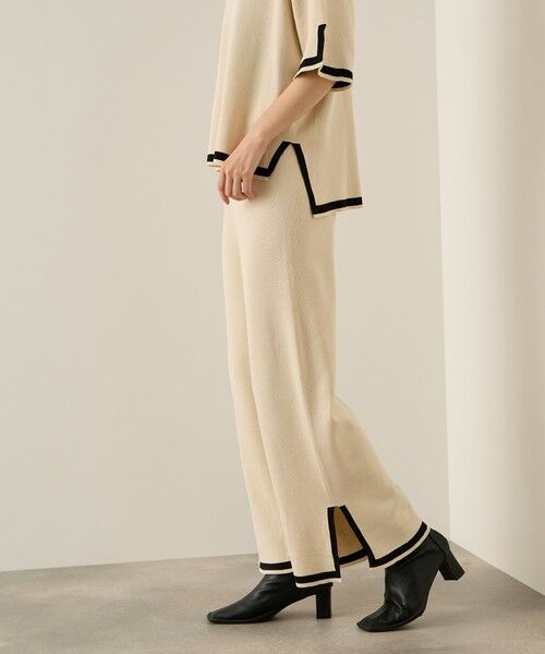 ketty / ケティ ロング・マキシ丈ワンピース | バイカラーヘムニットセットアップ≪手洗い可能≫ | 詳細12