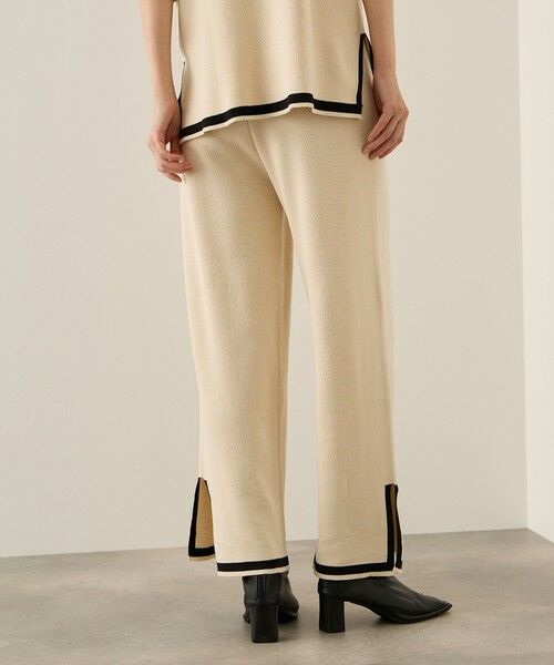 ketty / ケティ ロング・マキシ丈ワンピース | バイカラーヘムニットセットアップ≪手洗い可能≫ | 詳細13