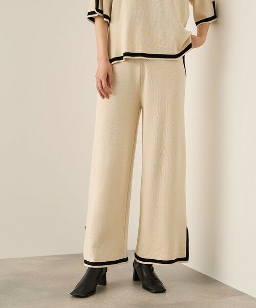 ketty / ケティ ロング・マキシ丈ワンピース | バイカラーヘムニットセットアップ≪手洗い可能≫ | 詳細11