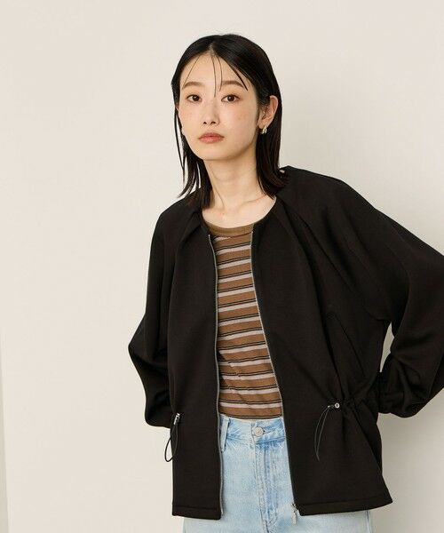 ketty / ケティ テーラードジャケット | ダンボールドローコードブルゾン≪手洗い可能≫ | 詳細1