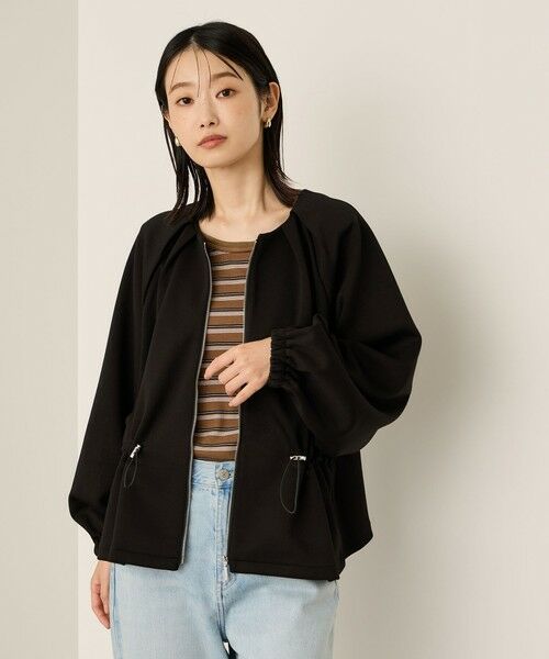 ketty/ケティ ダンボールドローコードブルゾン≪手洗い可能≫ ブラック M ketty/ケティ ダンボールドローコードブルゾン≪手洗い可能≫ ブラック M