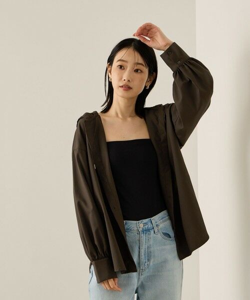 ketty / ケティ シャツ・ブラウス | マイクロサキソニーシャツパーカー≪手洗い可能≫ | 詳細4