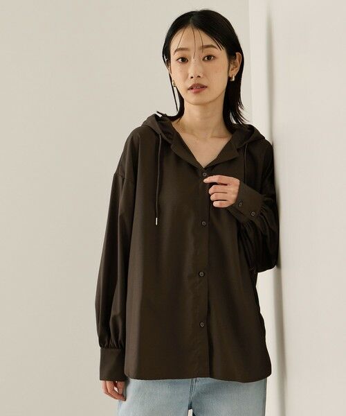 ketty / ケティ シャツ・ブラウス | マイクロサキソニーシャツパーカー≪手洗い可能≫ | 詳細5