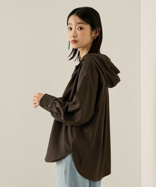 ketty / ケティ シャツ・ブラウス | マイクロサキソニーシャツパーカー≪手洗い可能≫ | 詳細6