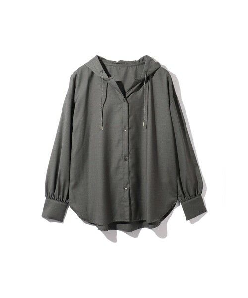 ketty / ケティ シャツ・ブラウス | マイクロサキソニーシャツパーカー≪手洗い可能≫ | 詳細13