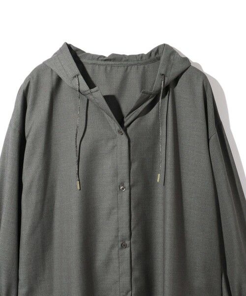 ketty / ケティ シャツ・ブラウス | マイクロサキソニーシャツパーカー≪手洗い可能≫ | 詳細16