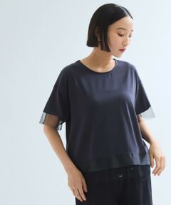 ketty / ケティ カットソー | グログラン*チュールキリカエカットソー≪手洗い可能≫