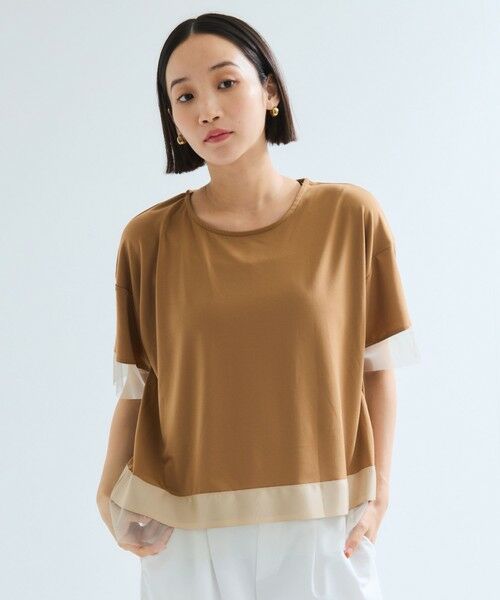 ketty / ケティ カットソー | グログラン*チュールキリカエカットソー≪手洗い可能≫ | 詳細6