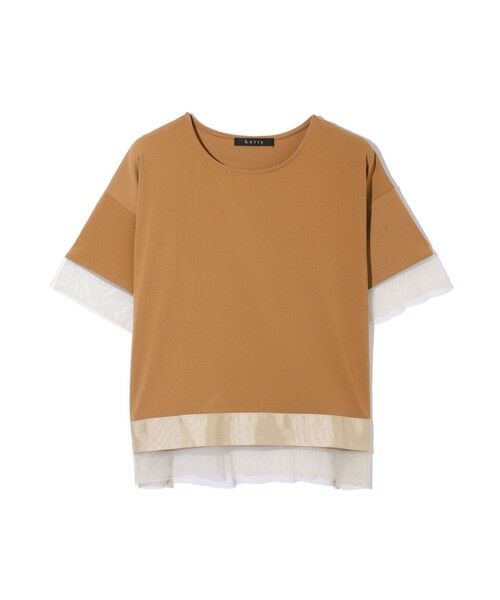 ketty / ケティ カットソー | グログラン*チュールキリカエカットソー≪手洗い可能≫ | 詳細9