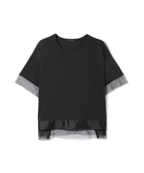ketty / ケティ カットソー | グログラン*チュールキリカエカットソー≪手洗い可能≫ | 詳細14