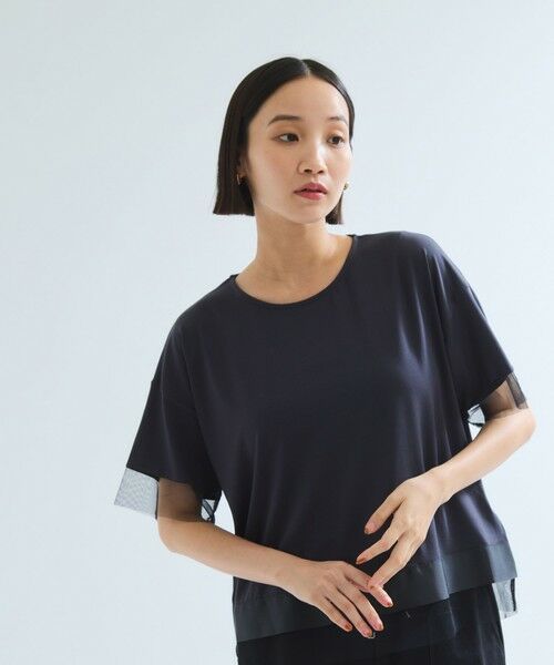 ketty / ケティ カットソー | グログラン*チュールキリカエカットソー≪手洗い可能≫ | 詳細10