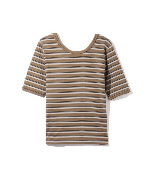 ketty / ケティ カットソー | ランダムリブボーダーハーフスリーブカットソー≪手洗い可能≫ | 詳細9