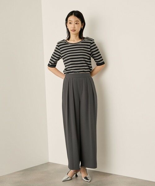 ketty / ケティ カットソー | ランダムリブボーダーハーフスリーブカットソー≪手洗い可能≫ | 詳細14