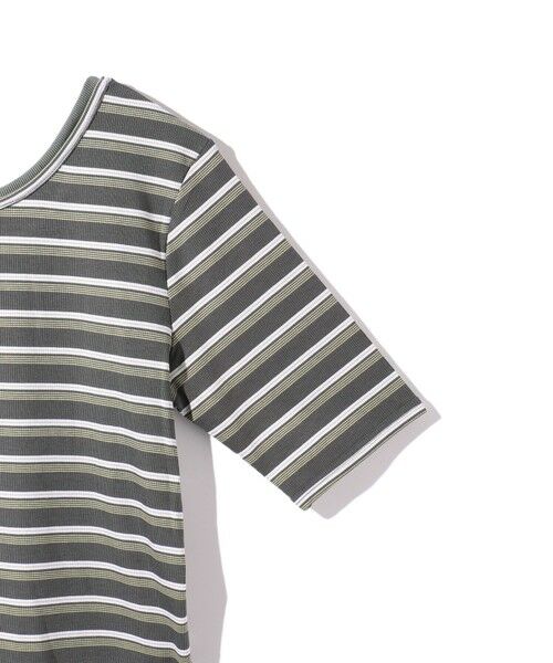 ketty / ケティ カットソー | ランダムリブボーダーハーフスリーブカットソー≪手洗い可能≫ | 詳細18