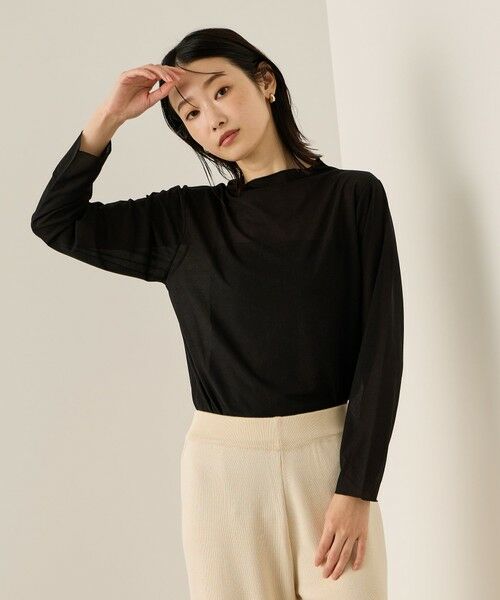 ketty / ケティ カットソー | ボトルネックセミシアーカットソー≪手洗い可能≫ | 詳細1