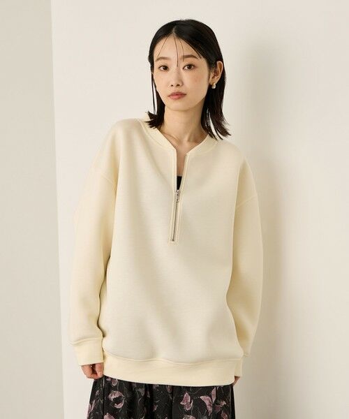 ketty / ケティ カットソー | ソフトダンボールハーフZIPプルオーバー≪手洗い可能≫ | 詳細1