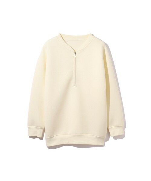 ketty / ケティ カットソー | ソフトダンボールハーフZIPプルオーバー≪手洗い可能≫ | 詳細3