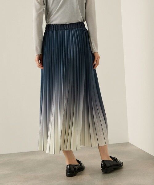 ketty / ケティ ミニ・ひざ丈スカート | グラデーションプリーツスカート≪手洗い可能≫ | 詳細2