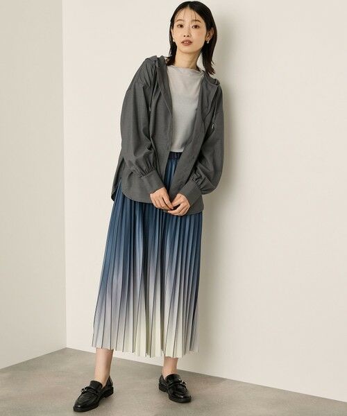 ketty / ケティ ミニ・ひざ丈スカート | グラデーションプリーツスカート≪手洗い可能≫ | 詳細3