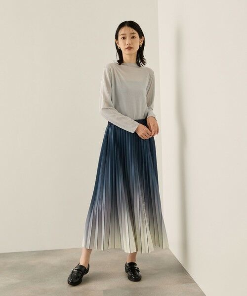 ketty / ケティ ミニ・ひざ丈スカート | グラデーションプリーツスカート≪手洗い可能≫ | 詳細4