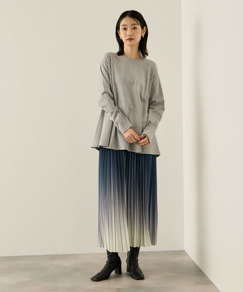 ketty / ケティ ミニ・ひざ丈スカート | グラデーションプリーツスカート≪手洗い可能≫ | 詳細6