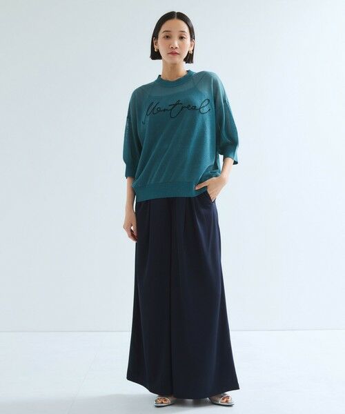 ketty / ケティ ニット・セーター | アーバンロゴ刺繍ニットプルオーバー≪手洗い可能≫ | 詳細3