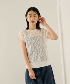 ketty / ケティ ニット・セーター | シアーレオパードジャガードニット≪手洗い可能≫