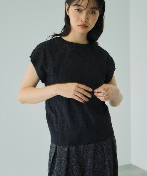 ketty / ケティ ニット・セーター | シアーレオパードジャガードニット≪手洗い可能≫ | 詳細5