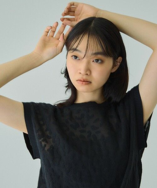 ketty / ケティ ニット・セーター | シアーレオパードジャガードニット≪手洗い可能≫ | 詳細6