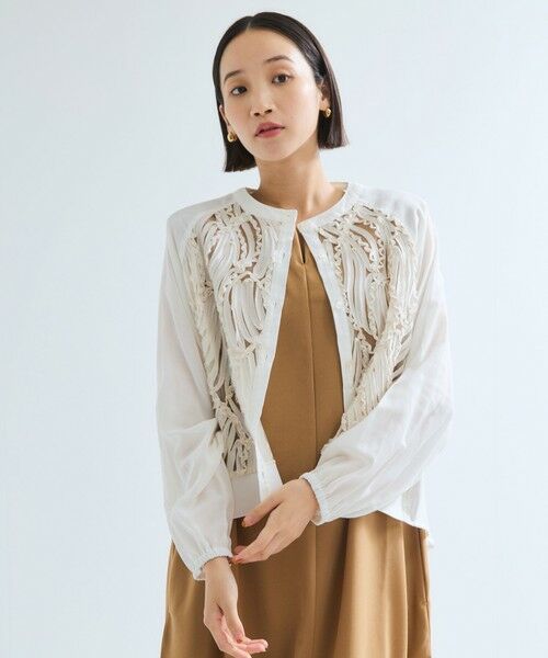 ketty / ケティ カーディガン・ボレロ | エンブロイダリーレースカーディガン≪手洗い可能≫ | 詳細2