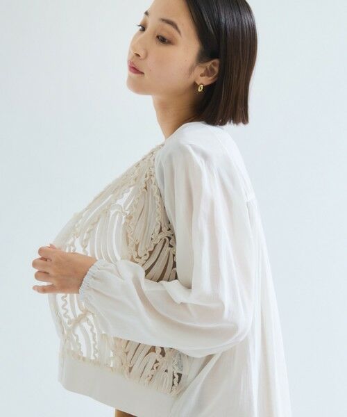 ketty / ケティ カーディガン・ボレロ | エンブロイダリーレースカーディガン≪手洗い可能≫ | 詳細3