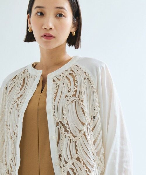 ketty / ケティ カーディガン・ボレロ | エンブロイダリーレースカーディガン≪手洗い可能≫ | 詳細6