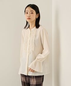 ketty / ケティ シャツ・ブラウス | ポライトジョーゼットフリルブラウス≪手洗い可能≫