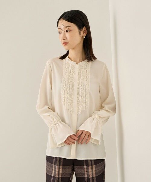 ketty / ケティ シャツ・ブラウス | ポライトジョーゼットフリルブラウス≪手洗い可能≫ | 詳細1