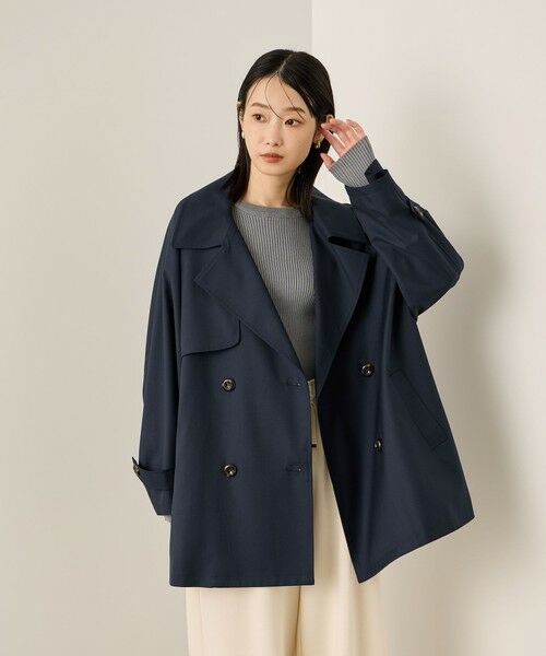 ketty/ケティ テントラインミドルトレンチコート ネイビー M