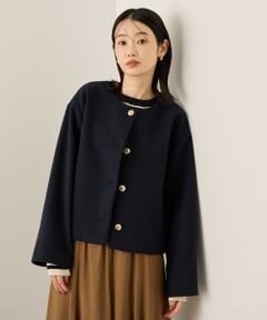 ketty / ケティ テーラードジャケット | ウールチョウジャージーノーカラージャケット