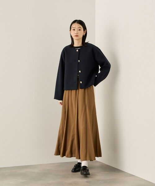 ketty / ケティ テーラードジャケット | ウールチョウジャージーノーカラージャケット | 詳細2