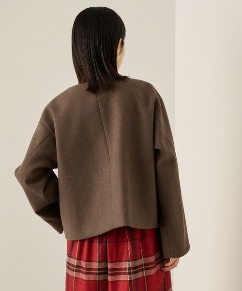 ketty / ケティ テーラードジャケット | ウールチョウジャージーノーカラージャケット | 詳細8