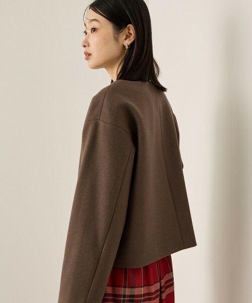 ketty / ケティ テーラードジャケット | ウールチョウジャージーノーカラージャケット | 詳細4