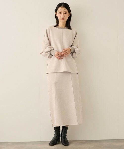 ketty / ケティ カットソー | スウェードタッチダンボールプルオーバー≪手洗い可能≫ | 詳細8