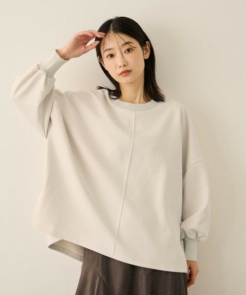 ketty / ケティ カットソー | スウェードタッチダンボールプルオーバー≪手洗い可能≫ | 詳細15