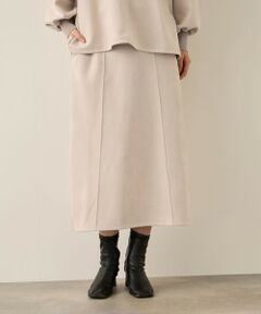 ketty / ケティ ミニ・ひざ丈スカート | スウェードタッチダンボールナロースカート≪手洗い可能≫