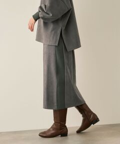 ketty / ケティ ミニ・ひざ丈スカート | スウェードタッチダンボールナロースカート≪手洗い可能≫