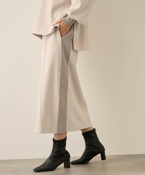 ketty / ケティ ミニ・ひざ丈スカート | スウェードタッチダンボールナロースカート≪手洗い可能≫ | 詳細1