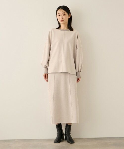 ketty / ケティ ミニ・ひざ丈スカート | スウェードタッチダンボールナロースカート≪手洗い可能≫ | 詳細2