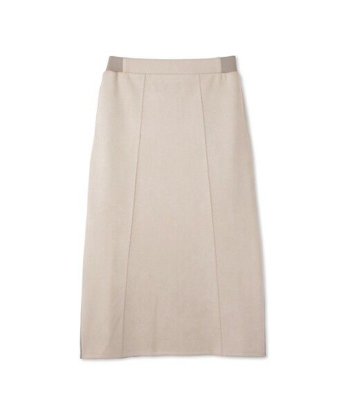 ketty / ケティ ミニ・ひざ丈スカート | スウェードタッチダンボールナロースカート≪手洗い可能≫ | 詳細4