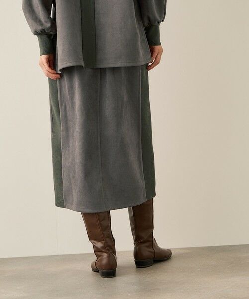 ketty / ケティ ミニ・ひざ丈スカート | スウェードタッチダンボールナロースカート≪手洗い可能≫ | 詳細6