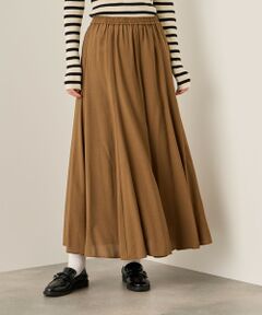 ketty / ケティ ミニ・ひざ丈スカート | フローイングウールサーキュラースカート