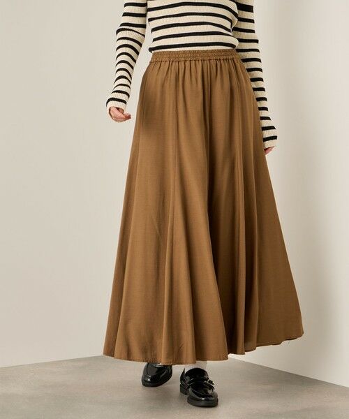 ketty / ケティ ミニ・ひざ丈スカート | フローイングウールサーキュラースカート | 詳細14